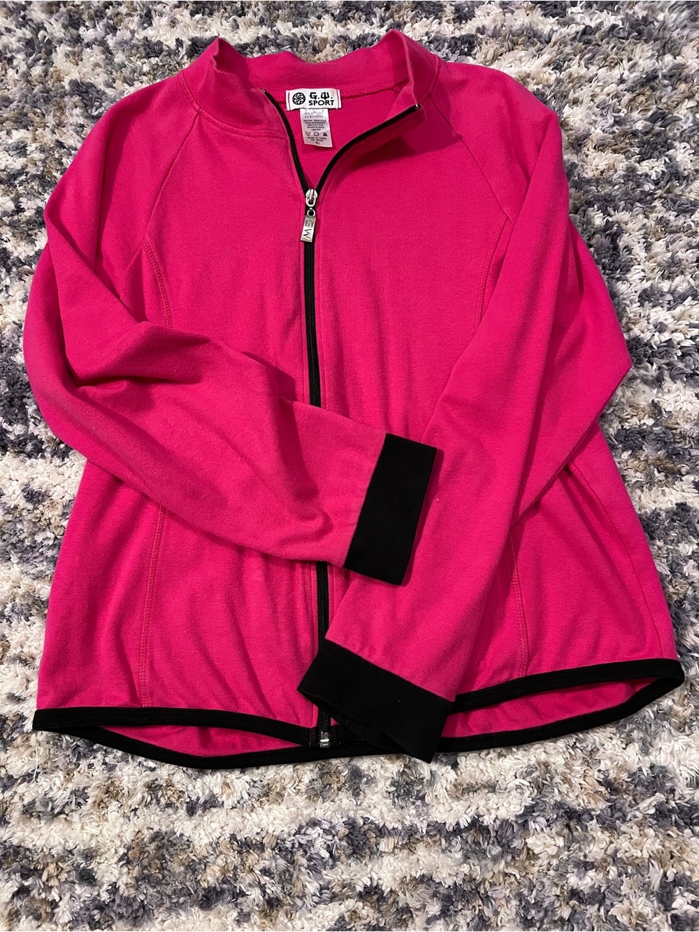 Women's Fuchsia Zip-Front Jacket (122)